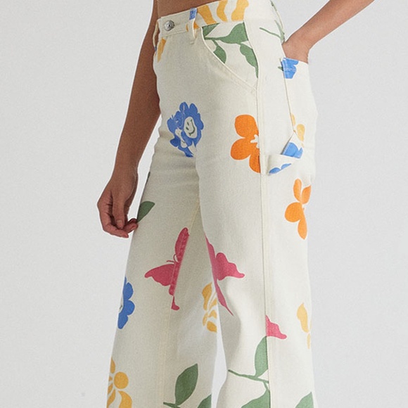 PacSun Denim - PACSUN Carpenter Flare Flower Power Pants